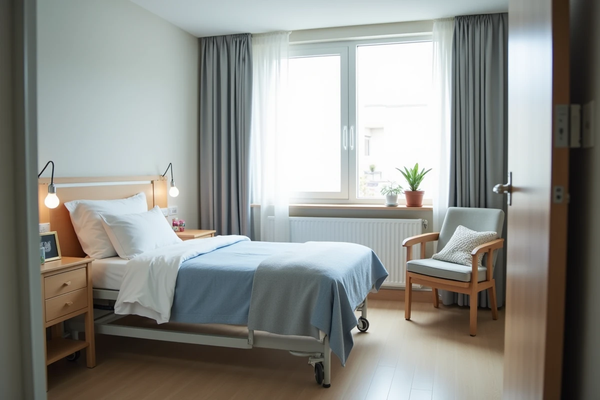 Chambre personnalisée et confortable d'une résidence EHPAD à Ibos proposée par Maison-zelia.fr