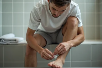 Verrue plantaire sur le pied avec conseils de traitement et prévention