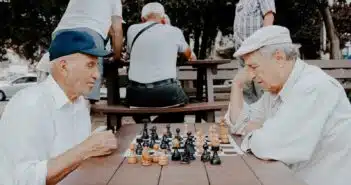 two men playing chess