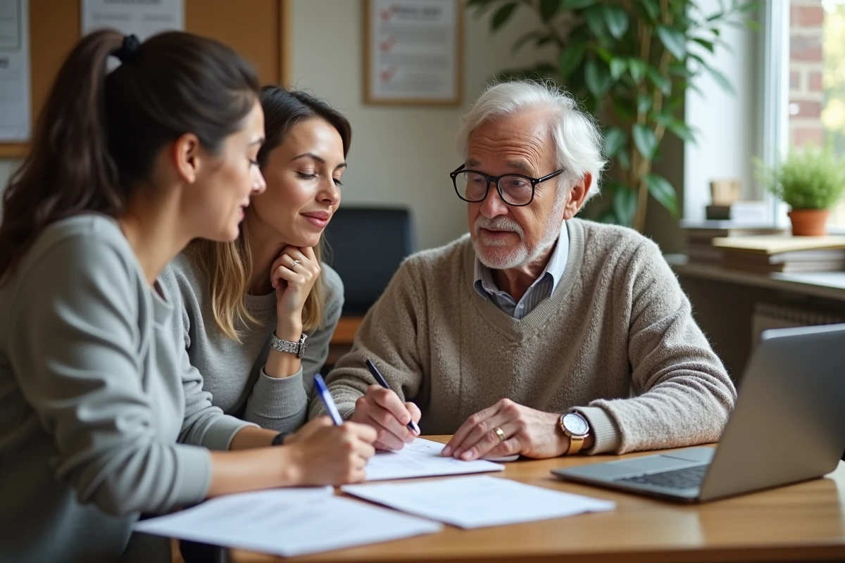 Homme et fille lors d